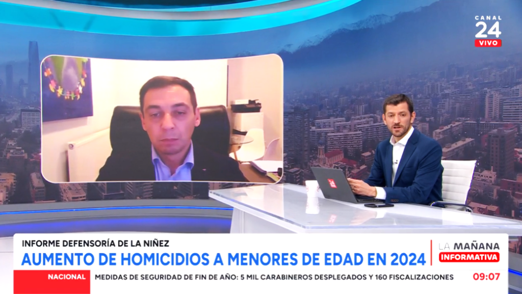 24 Horas Entrevista al Defensor de la Niñez sobre el Informe Anual